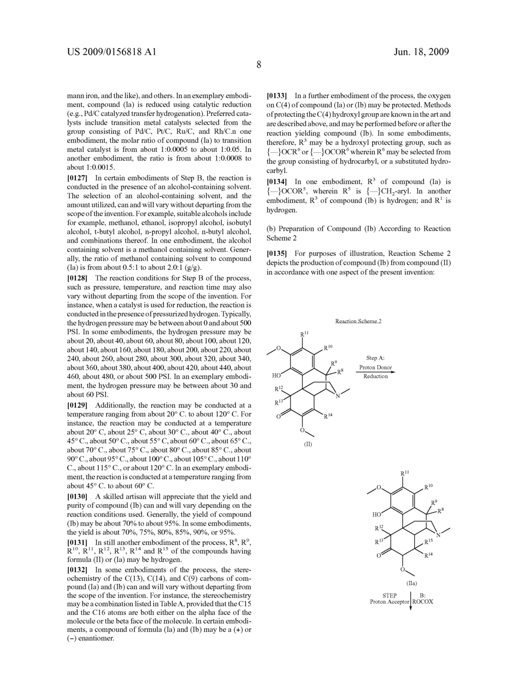 Process and compounds for the production of (+)opiates - diagram, schematic, and image 09