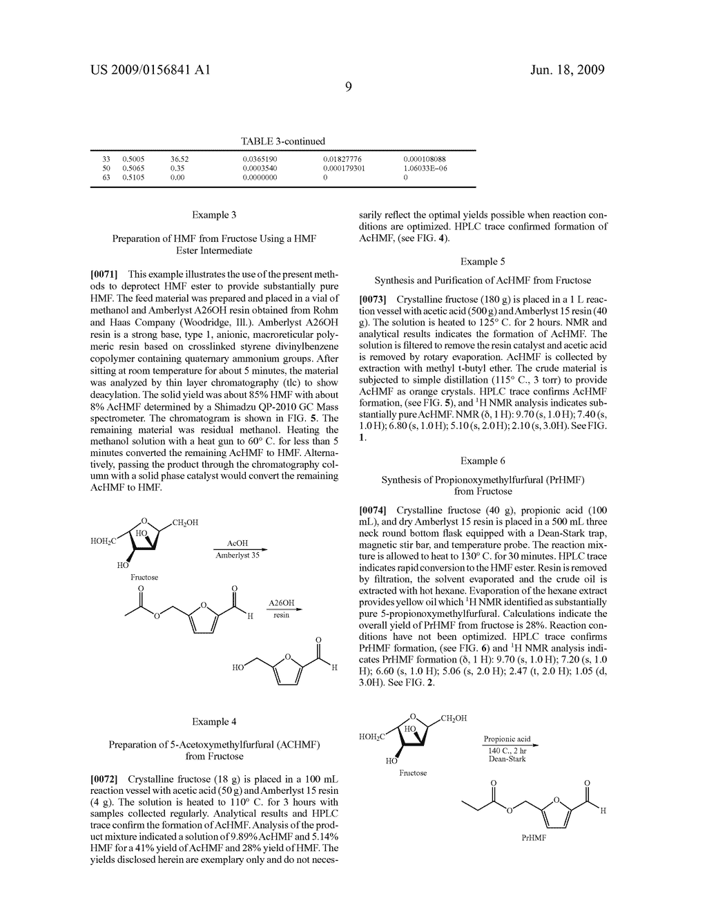 CONVERSION OF CARBOHYDRATES TO HYDROXYMETHYLFURFURAL (HMF) AND DERIVATIVES - diagram, schematic, and image 21