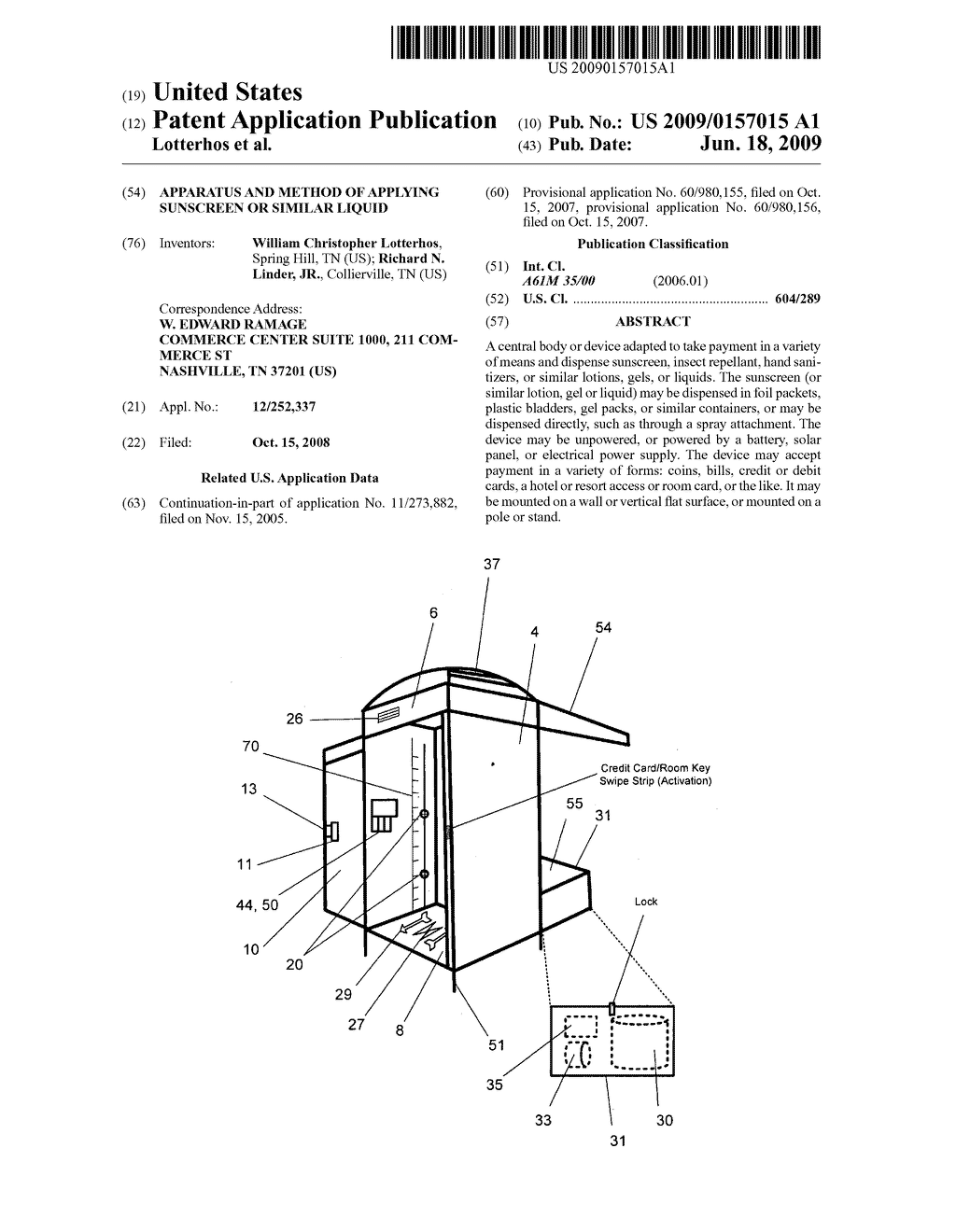 Apparatus and method of applying sunscreen or similar liquid - diagram, schematic, and image 01