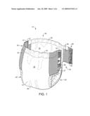 Absorbent Article Having A Functional and Partially Encircling Waistband diagram and image