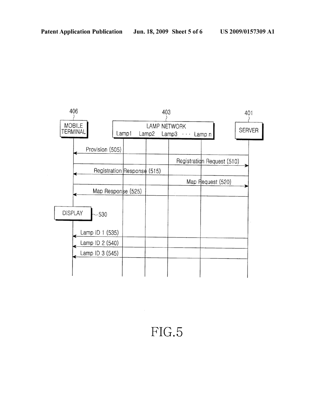 METHOD FOR EXCHANGING MESSAGES IN A NAVIGATION SYSTEM USING VISIBLE LIGHT COMMUNICATIONS - diagram, schematic, and image 06