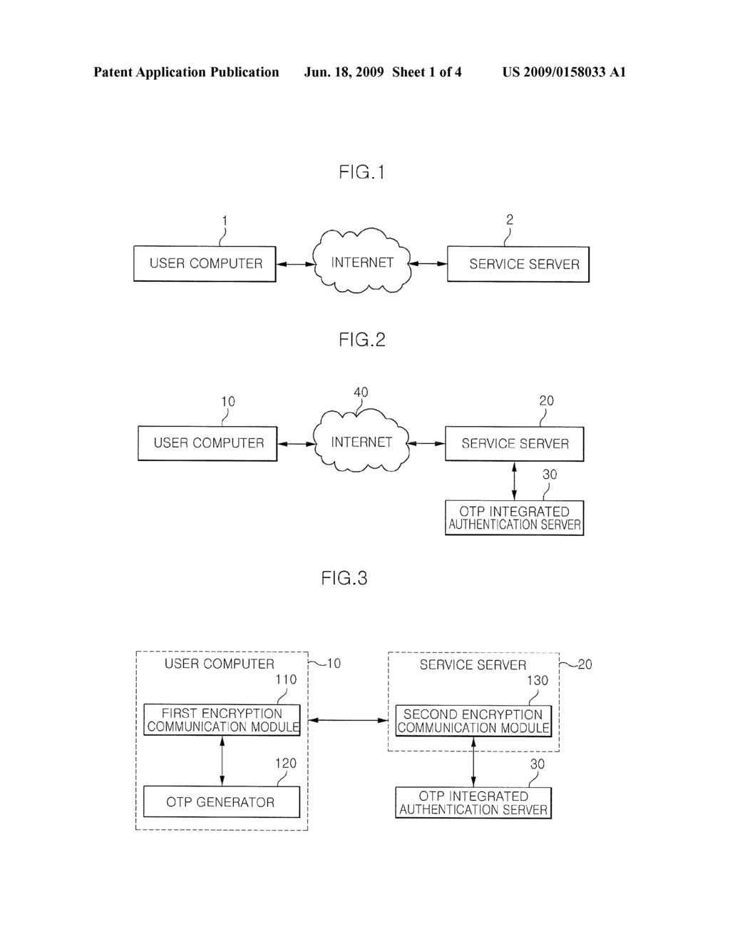 METHOD AND APPARATUS FOR PERFORMING SECURE COMMUNICATION USING ONE TIME PASSWORD - diagram, schematic, and image 02