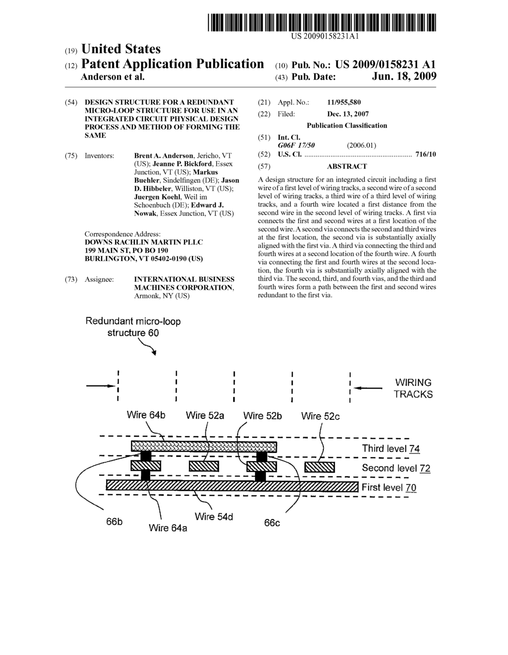 Design Structure for a Redundant Micro-Loop Structure for use in an Integrated Circuit Physical Design Process and Method of Forming the Same - diagram, schematic, and image 01