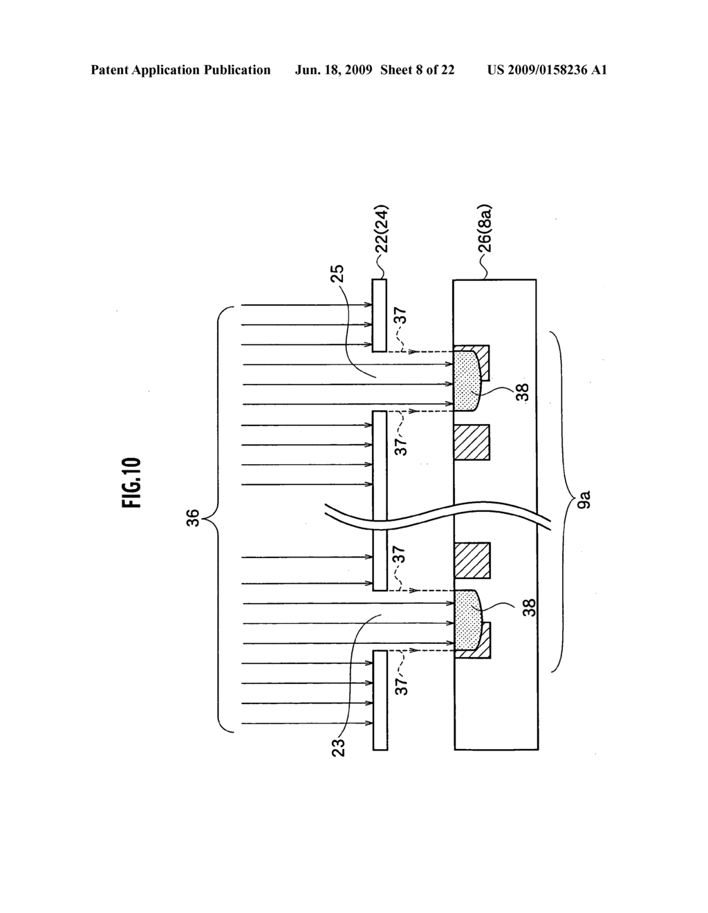 Semiconductor device fabrication method and fabrication apparatus using a stencil mask - diagram, schematic, and image 09