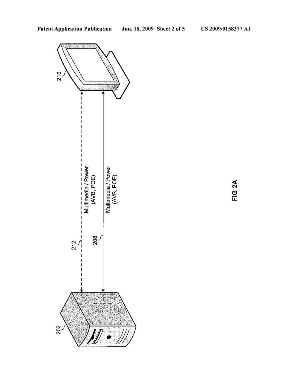 Method And System For Utilizing A Single Connection For Efficient Delivery Of Power And Multimedia Information - diagram, schematic, and image 03