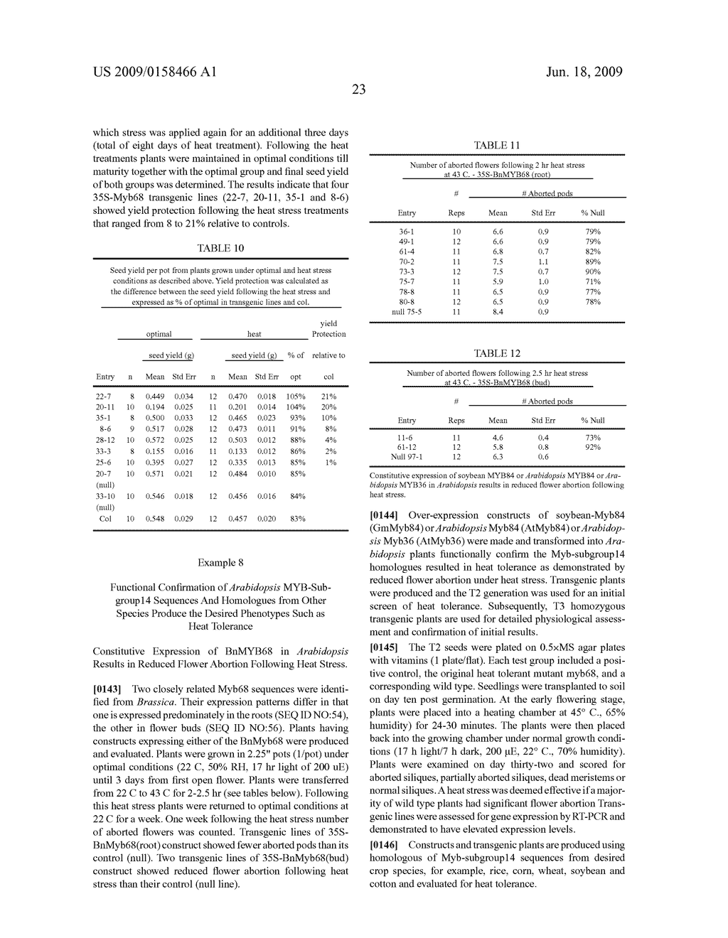 Plants having increased tolerance to heat stress - diagram, schematic, and image 24