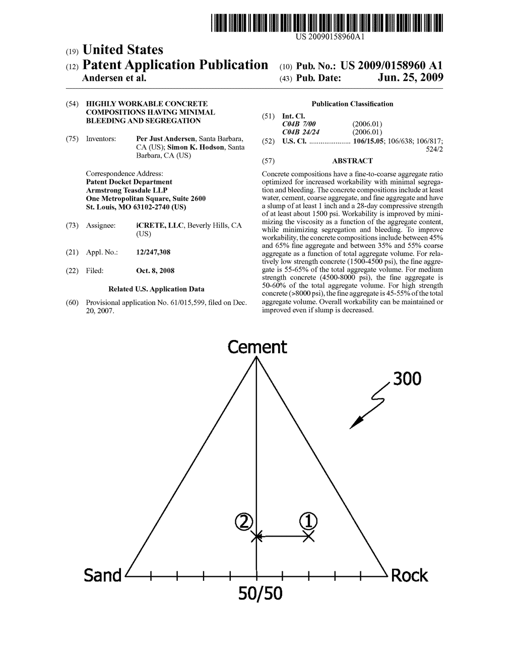 HIGHLY WORKABLE CONCRETE COMPOSITIONS HAVING MINIMAL BLEEDING AND SEGREGATION - diagram, schematic, and image 01