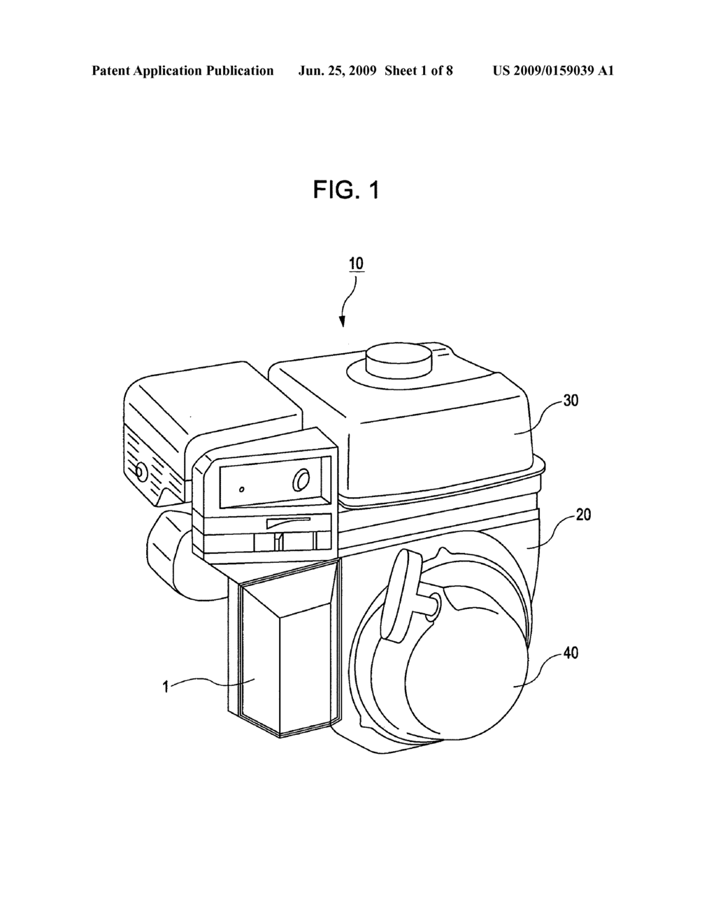 Air cleaner and engine including the same - diagram, schematic, and image 02