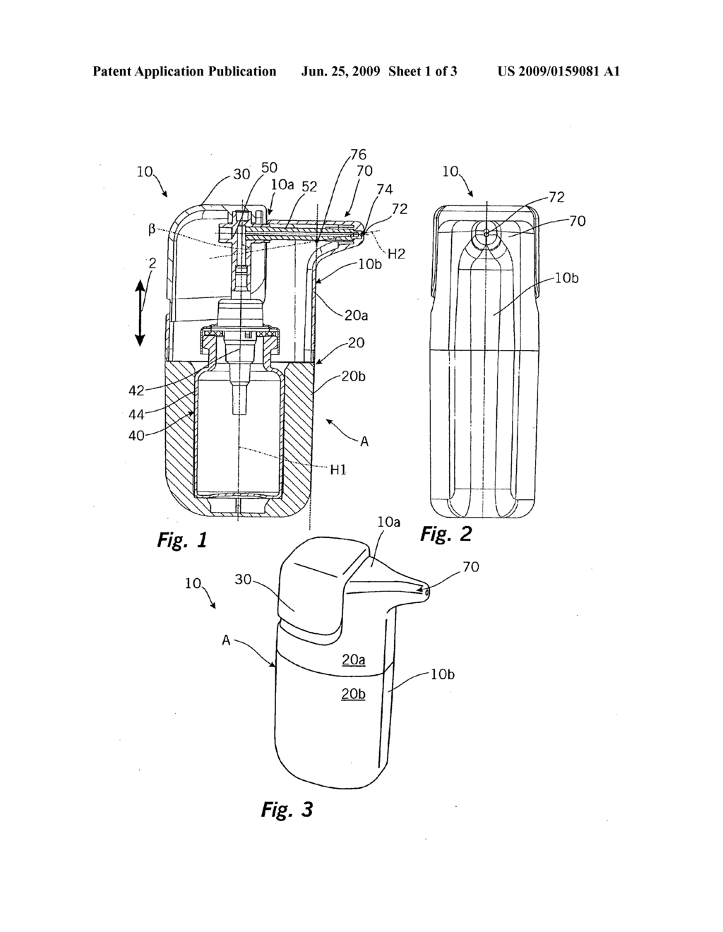 Discharge device for nasal application - diagram, schematic, and image 02