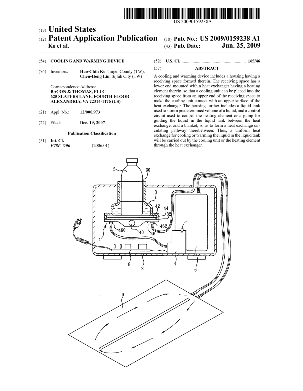 Cooling and warming device - diagram, schematic, and image 01