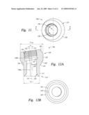 ROCK BIT WITH VECTORED HYDRAULIC NOZZLE RETENTION SLEEVES diagram and image