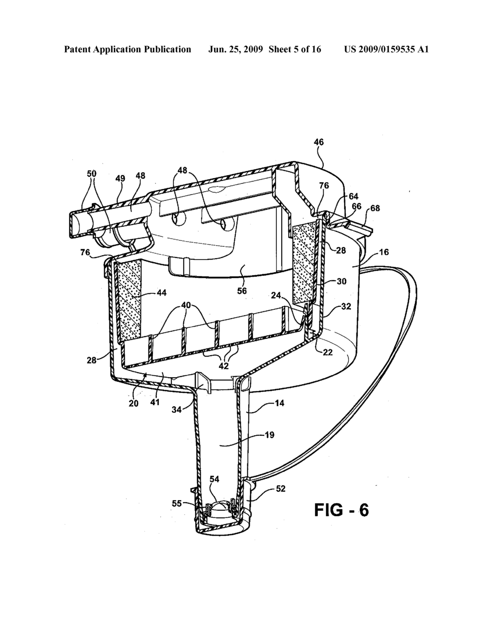 METHOD OF COLLECTING MEDICAL WASTE IN A WASTE COLLECTION UNIT USING DISPOSABLE MANIFOLD WITH STAGED WASTE FILTERING/PROCESSING - diagram, schematic, and image 06