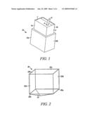 Collapsible receptacle for flexible beverage container diagram and image