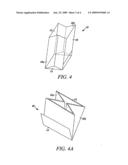 Collapsible receptacle for flexible beverage container diagram and image