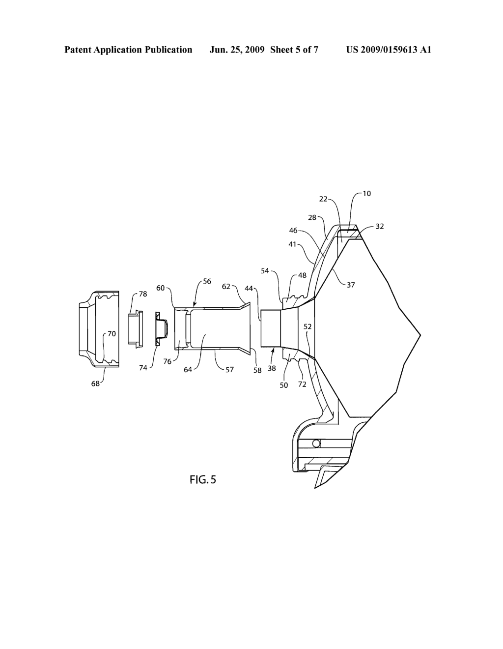 DISPENSER AND FLEXIBLE CONTAINER FOR LIQUID FOOD PRODUCT - diagram, schematic, and image 06