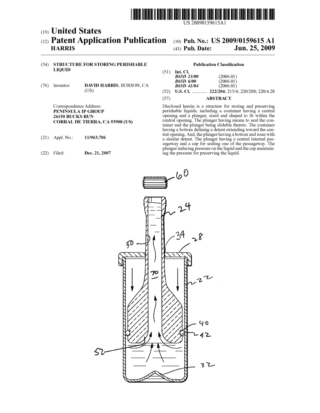 Structure for Storing Perishable Liquid - diagram, schematic, and image 01