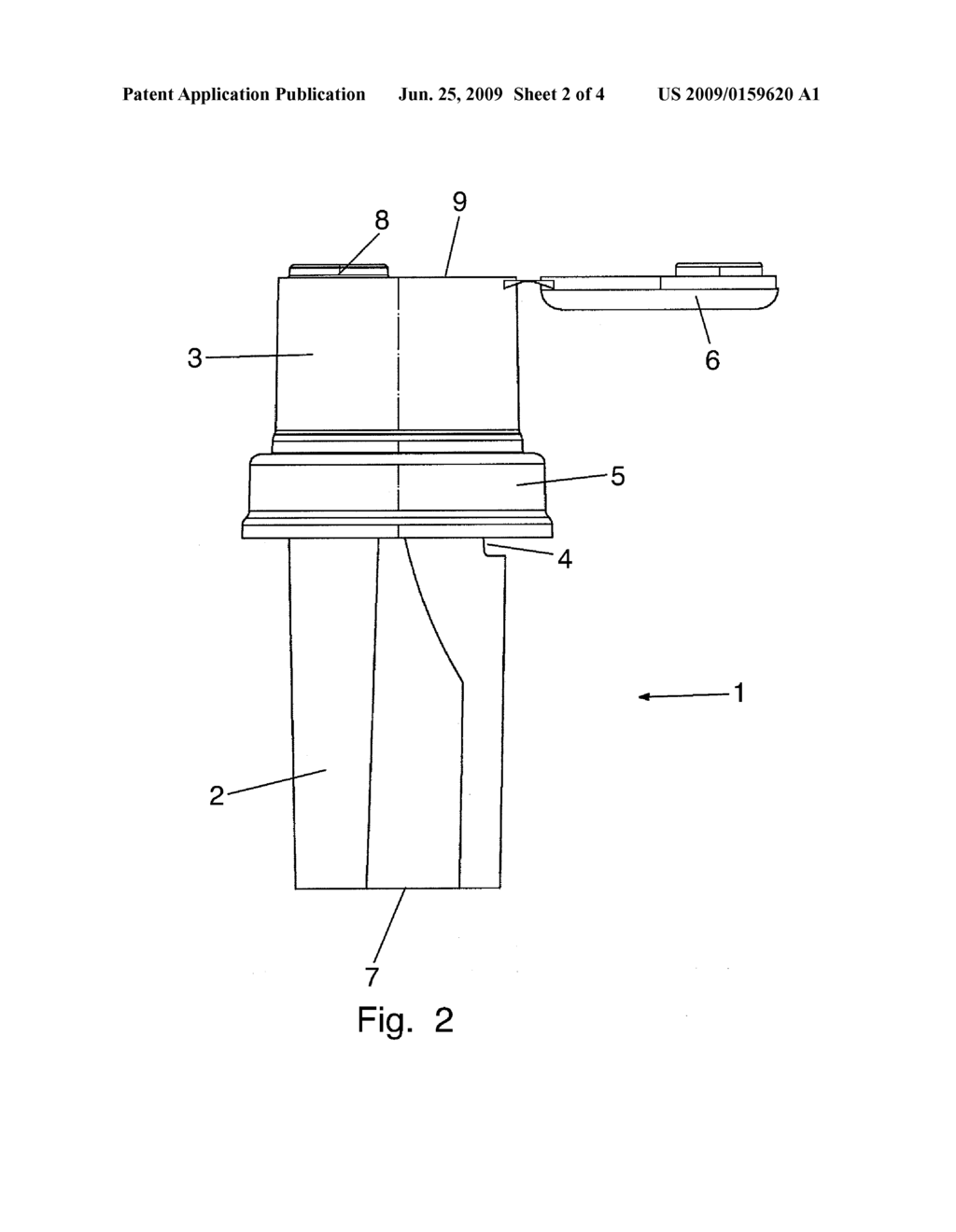 DISPENSING DEVICE FOR DISPENSING A LIQUID PRODUCT - diagram, schematic, and image 03