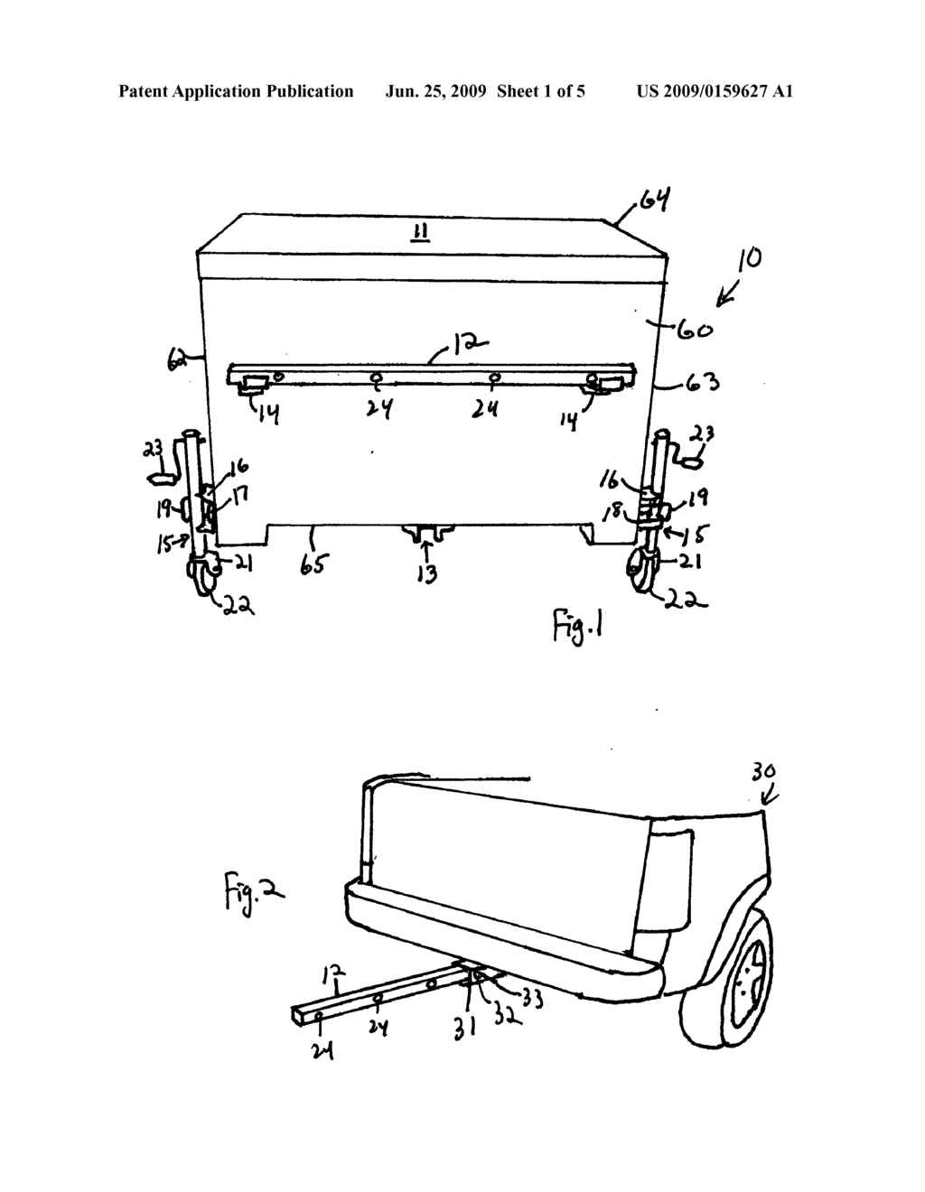 Portable hitch mounted cargo carrier - diagram, schematic, and image 02