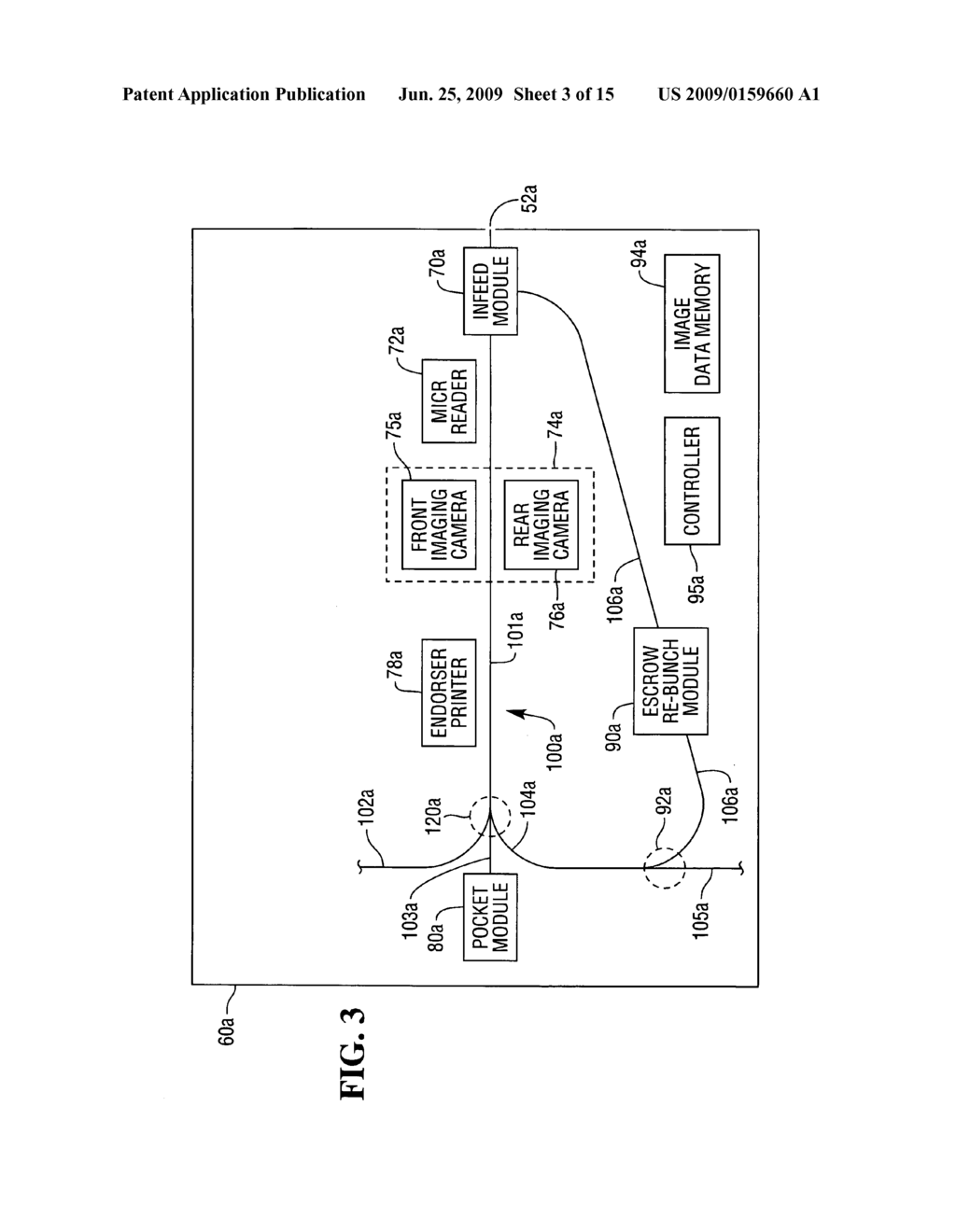 Document diverter apparatus for use in a check processing module of a self-service check depositing terminal - diagram, schematic, and image 04