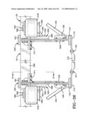 Extendable trailer having a roll support assembly diagram and image