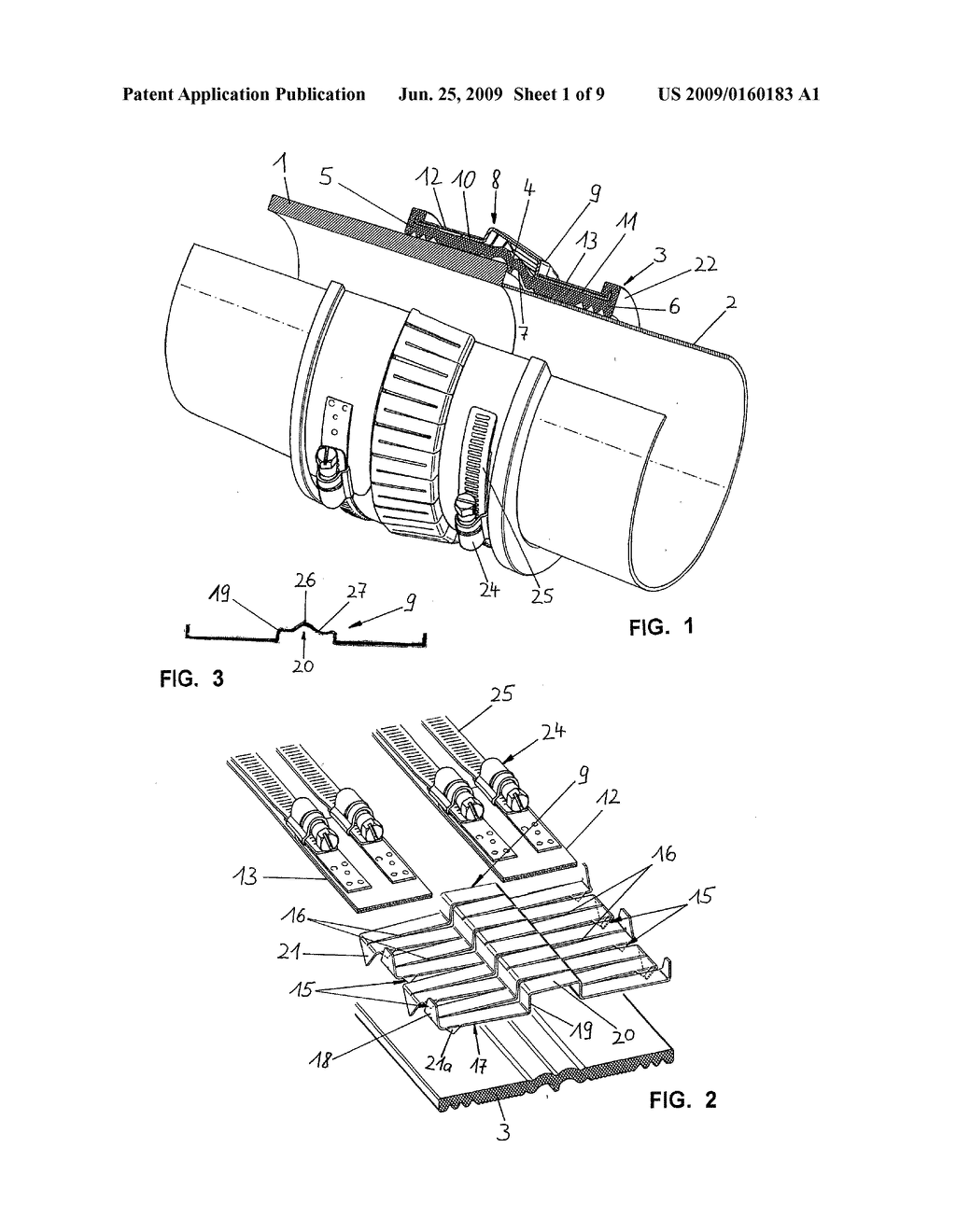 Device for connecting two pipes with different external diameters - diagram, schematic, and image 02