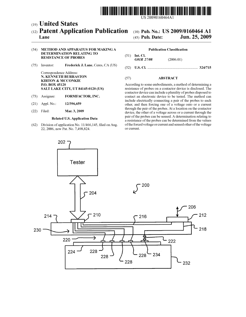 METHOD AND APPARATUS FOR MAKING A DETERMINATION RELATING TO RESISTANCE OF PROBES - diagram, schematic, and image 01