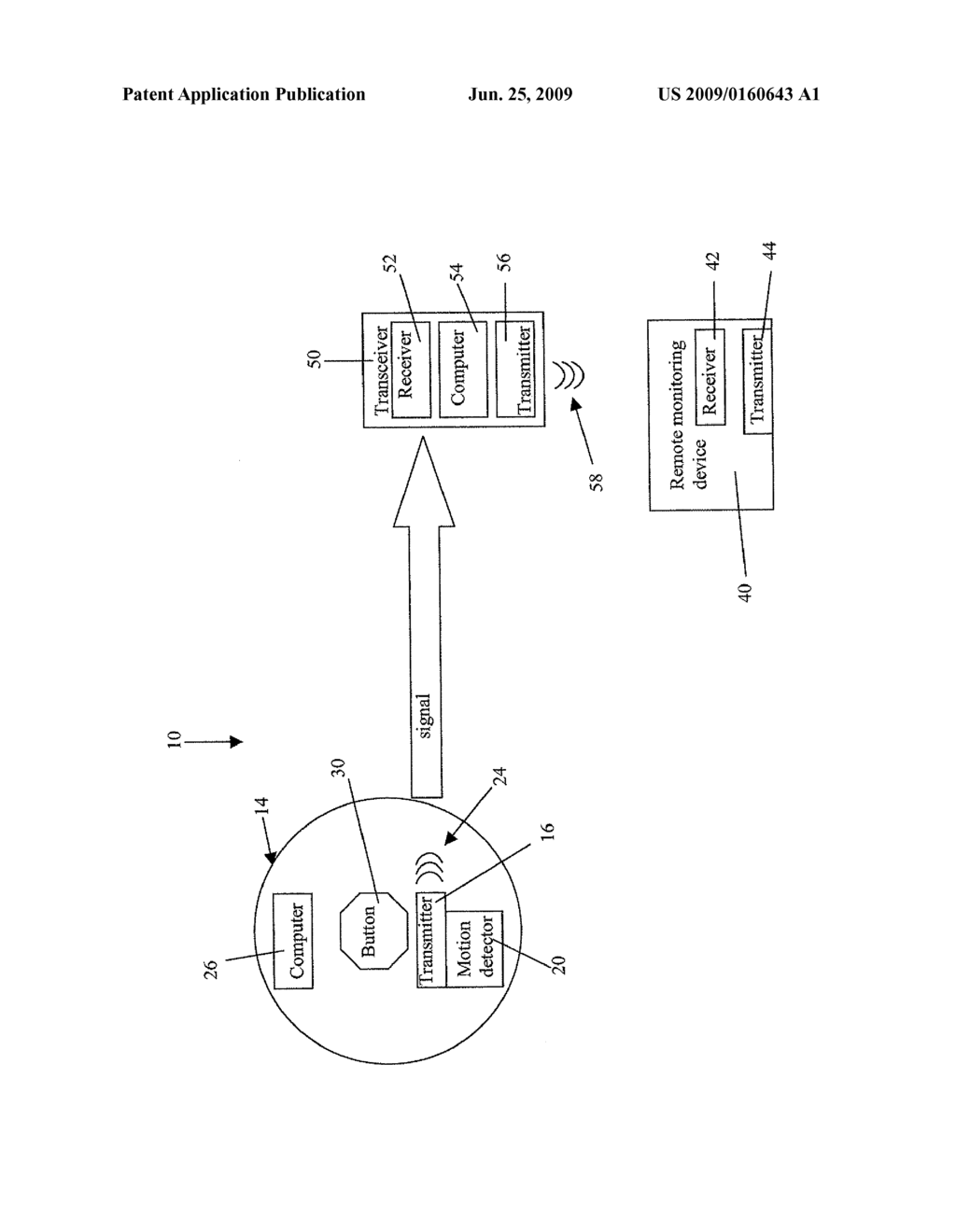 PERSONAL EMERGENCY NOTIFICATION DEVICE WITH USAGE MONITORING - diagram, schematic, and image 02