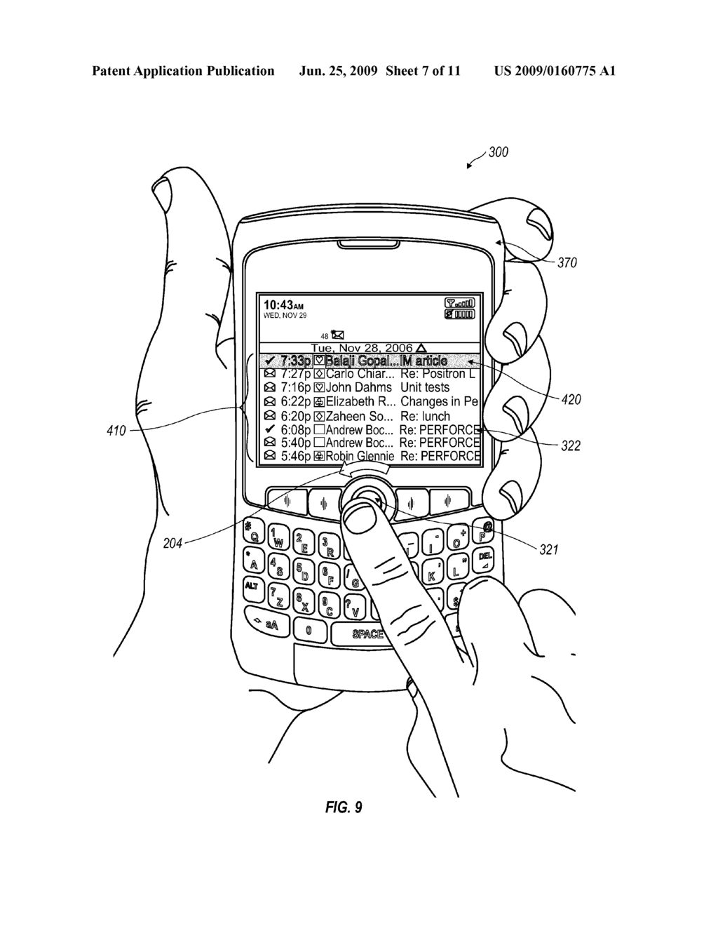 TRACKBALL INPUT FOR HANDHELD ELECTRONIC DEVICE - diagram, schematic, and image 08