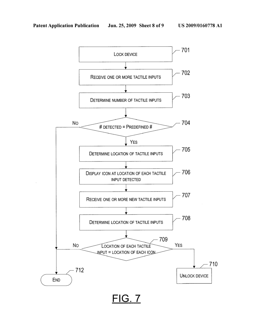 APPARATUS, METHOD AND COMPUTER PROGRAM PRODUCT FOR USING VARIABLE NUMBERS OF TACTILE INPUTS - diagram, schematic, and image 09