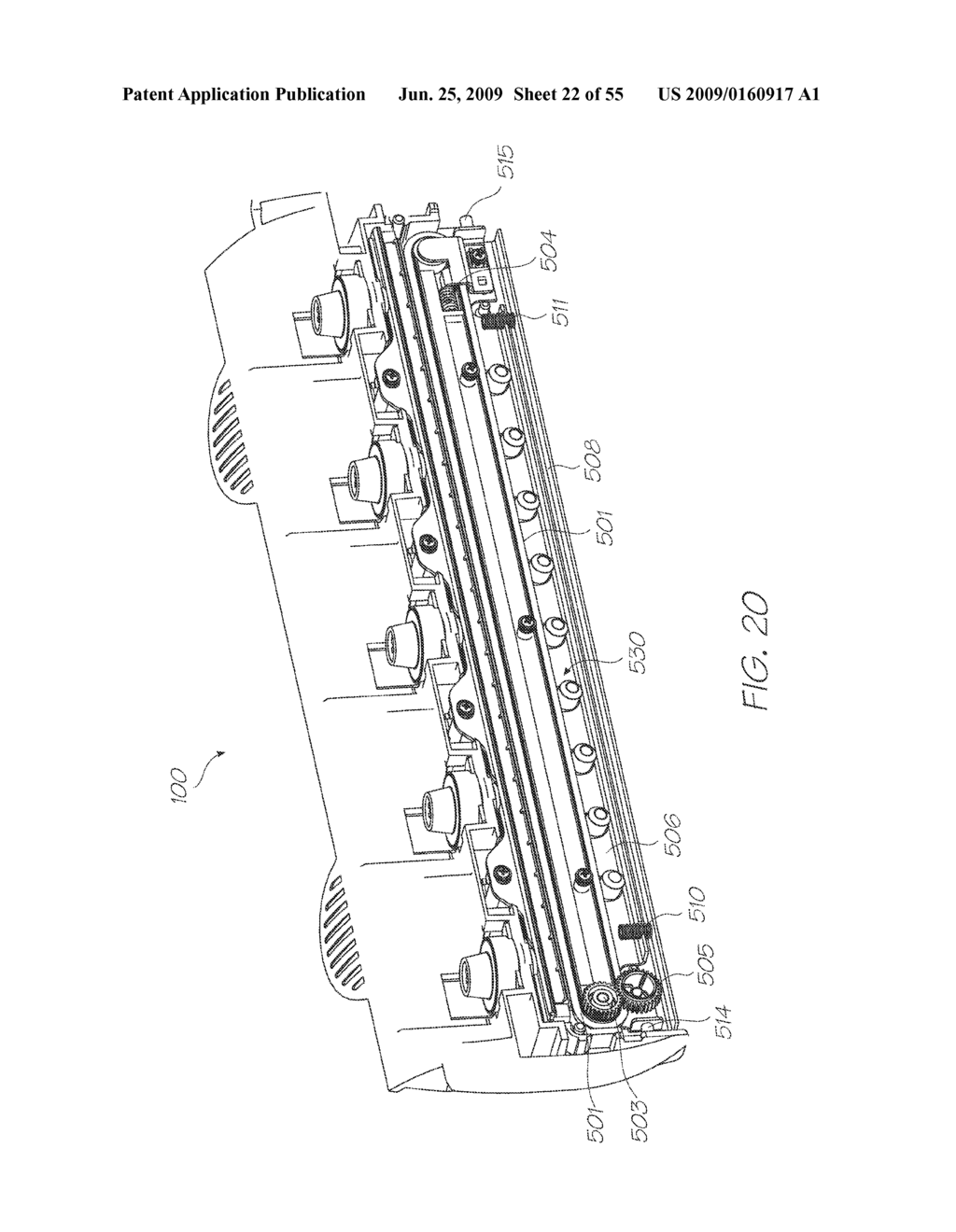 PRINTER WITH INK CARTRIDGE FOR SEALED CONNECTION WITH INLET VALVE PRIOR TO VALVE ACTUATION - diagram, schematic, and image 23