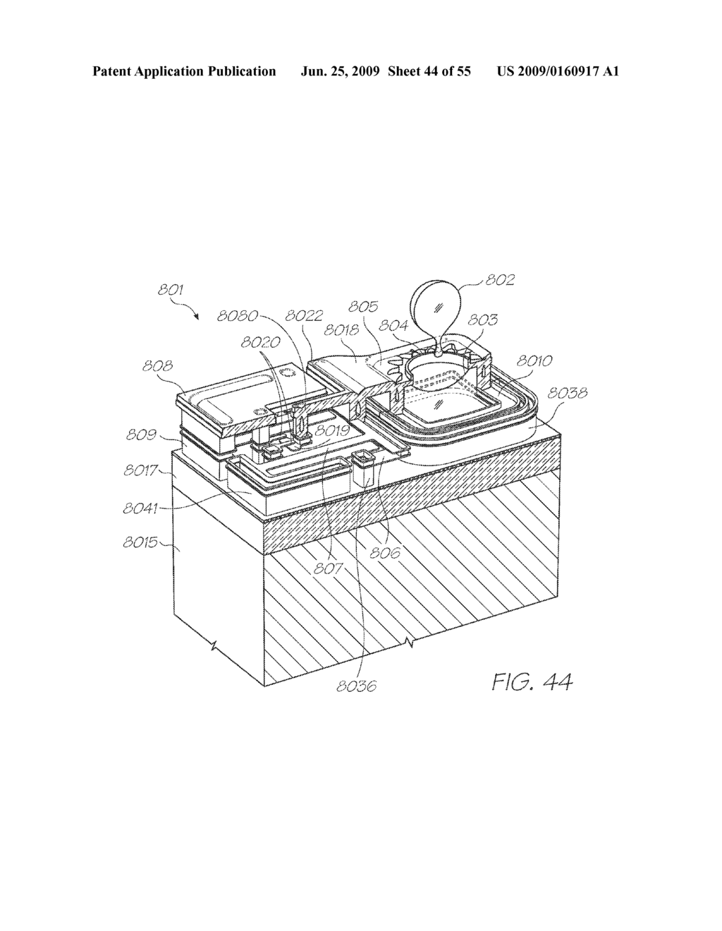 PRINTER WITH INK CARTRIDGE FOR SEALED CONNECTION WITH INLET VALVE PRIOR TO VALVE ACTUATION - diagram, schematic, and image 45