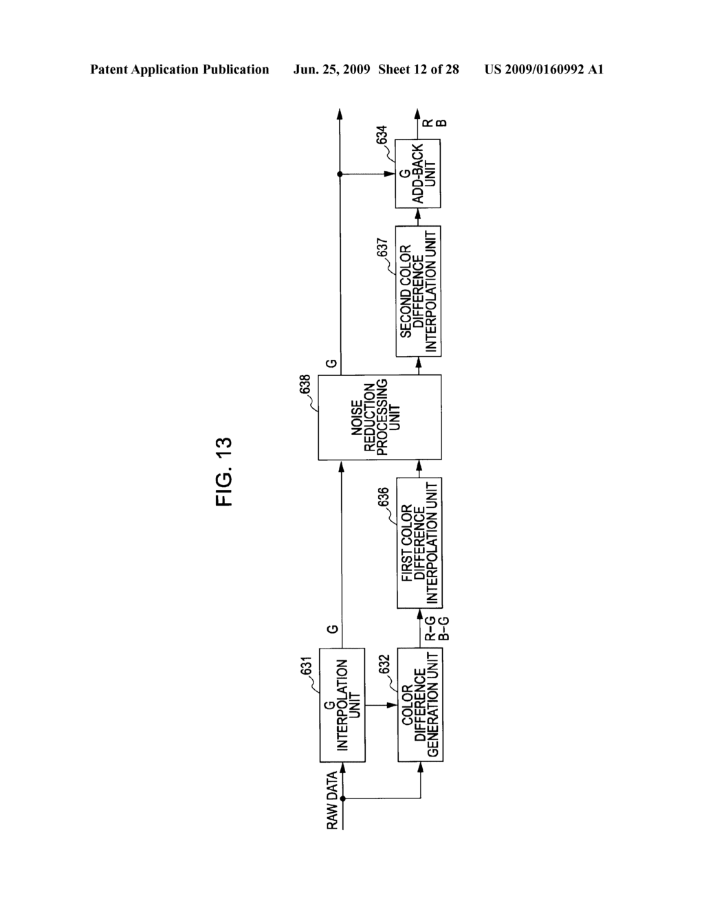 IMAGE PICKUP APPARATUS, COLOR NOISE REDUCTION METHOD, AND COLOR NOISE REDUCTION PROGRAM - diagram, schematic, and image 13