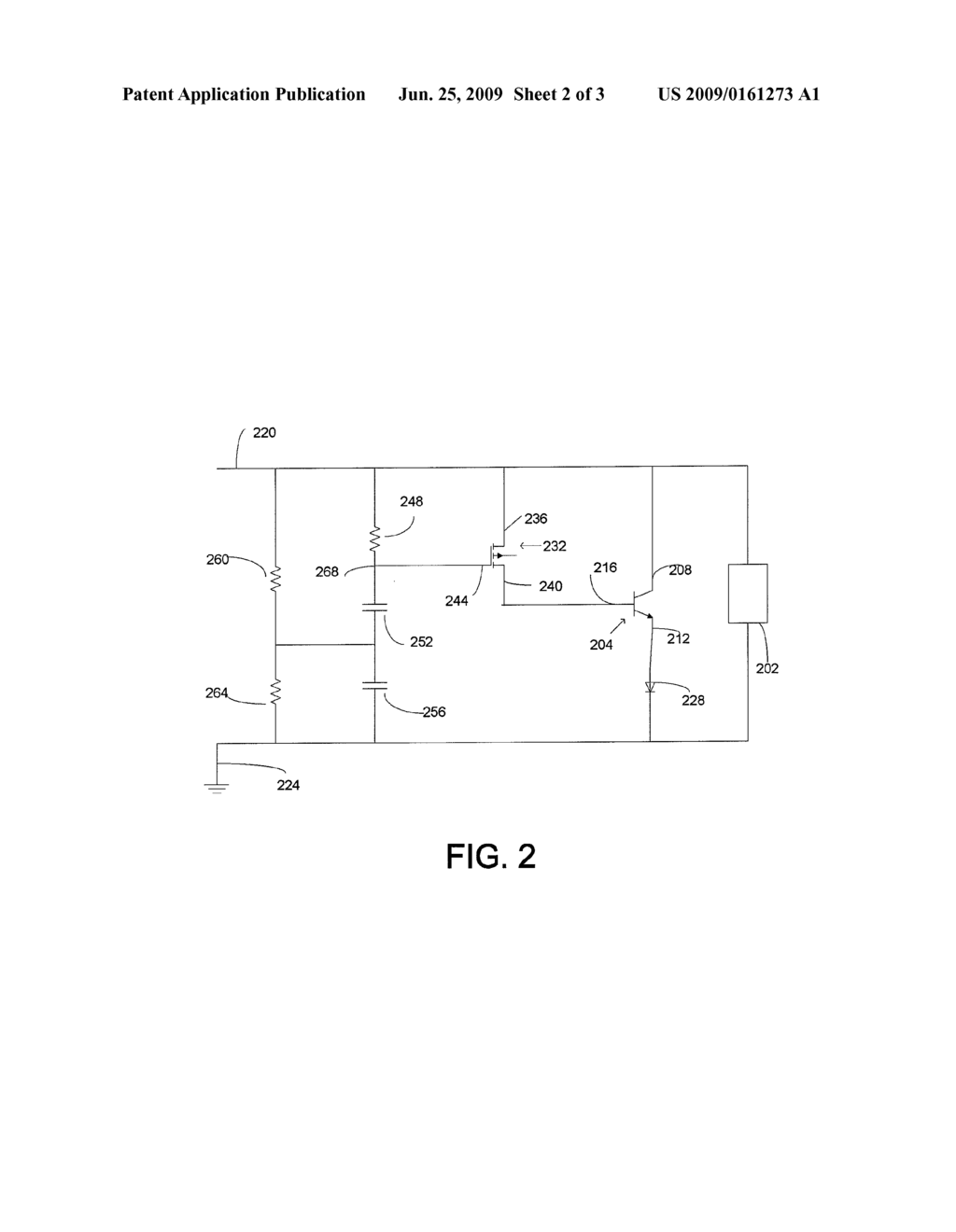 HIGH VOLTAGE TOLERANT ELECTROSTATIC DISCHARGE PROTECTION CIRCUIT - diagram, schematic, and image 03