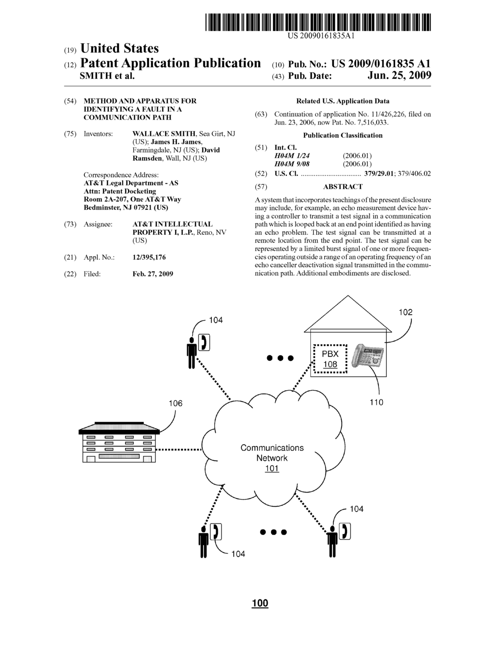 METHOD AND APPARATUS FOR IDENTIFYING A FAULT IN A COMMUNICATION PATH - diagram, schematic, and image 01