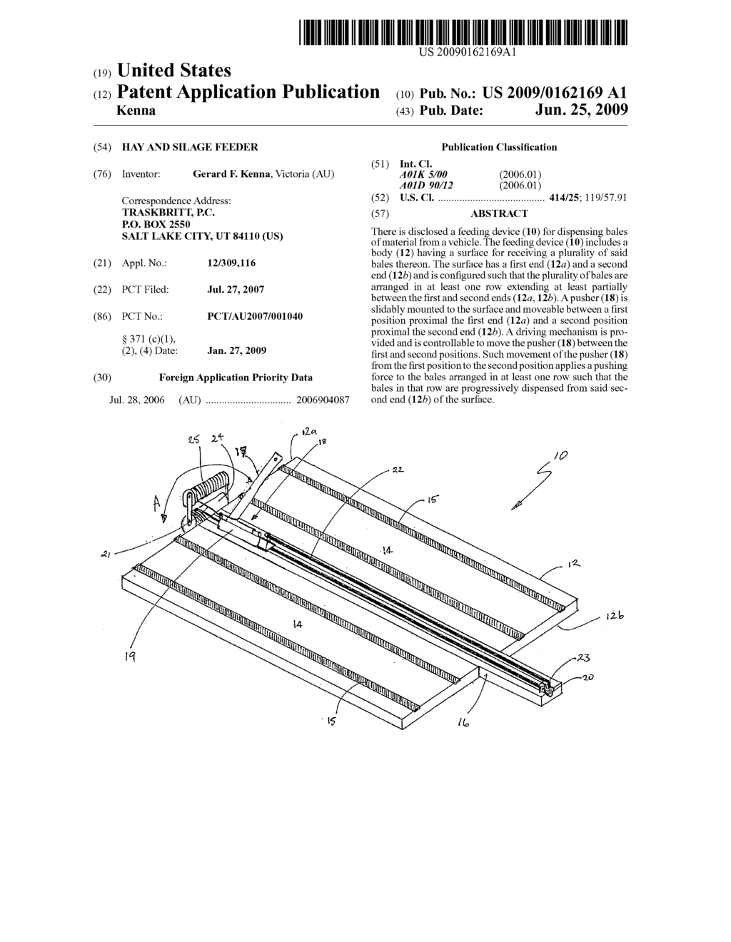 HAY AND SILAGE FEEDER - diagram, schematic, and image 01