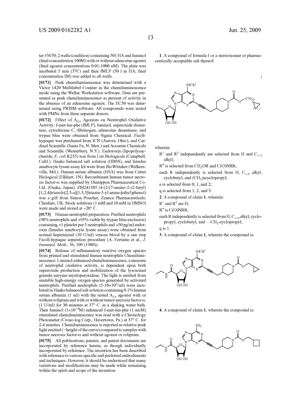 SUBSTITUTED 4--PIPERIDINE-1-CARBOXYLIC ACID ESTERS AS A2AR AGONISTS - diagram, schematic, and image 14