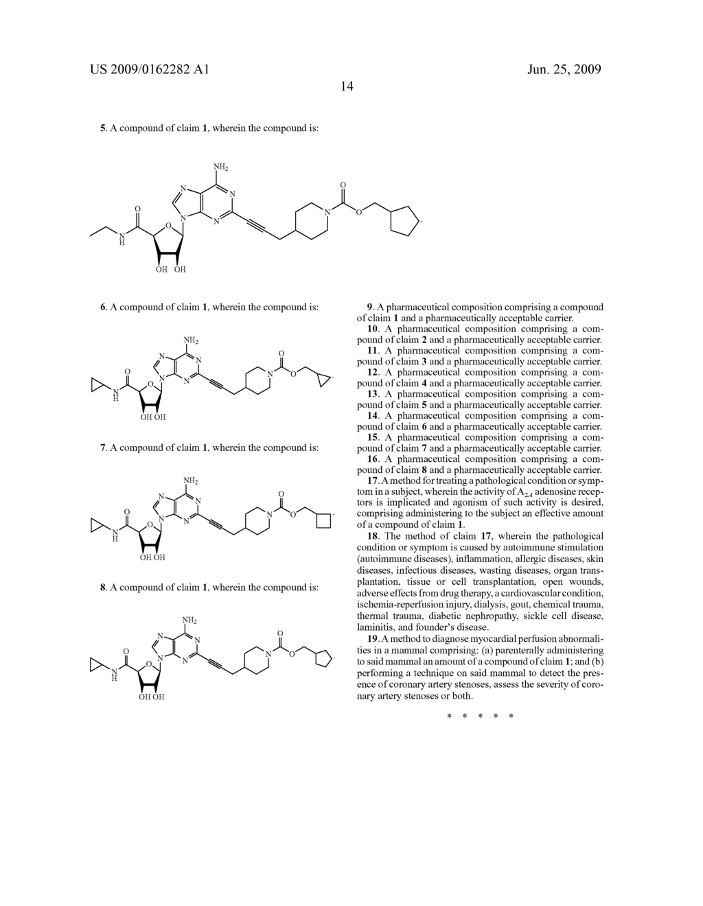 SUBSTITUTED 4--PIPERIDINE-1-CARBOXYLIC ACID ESTERS AS A2AR AGONISTS - diagram, schematic, and image 15