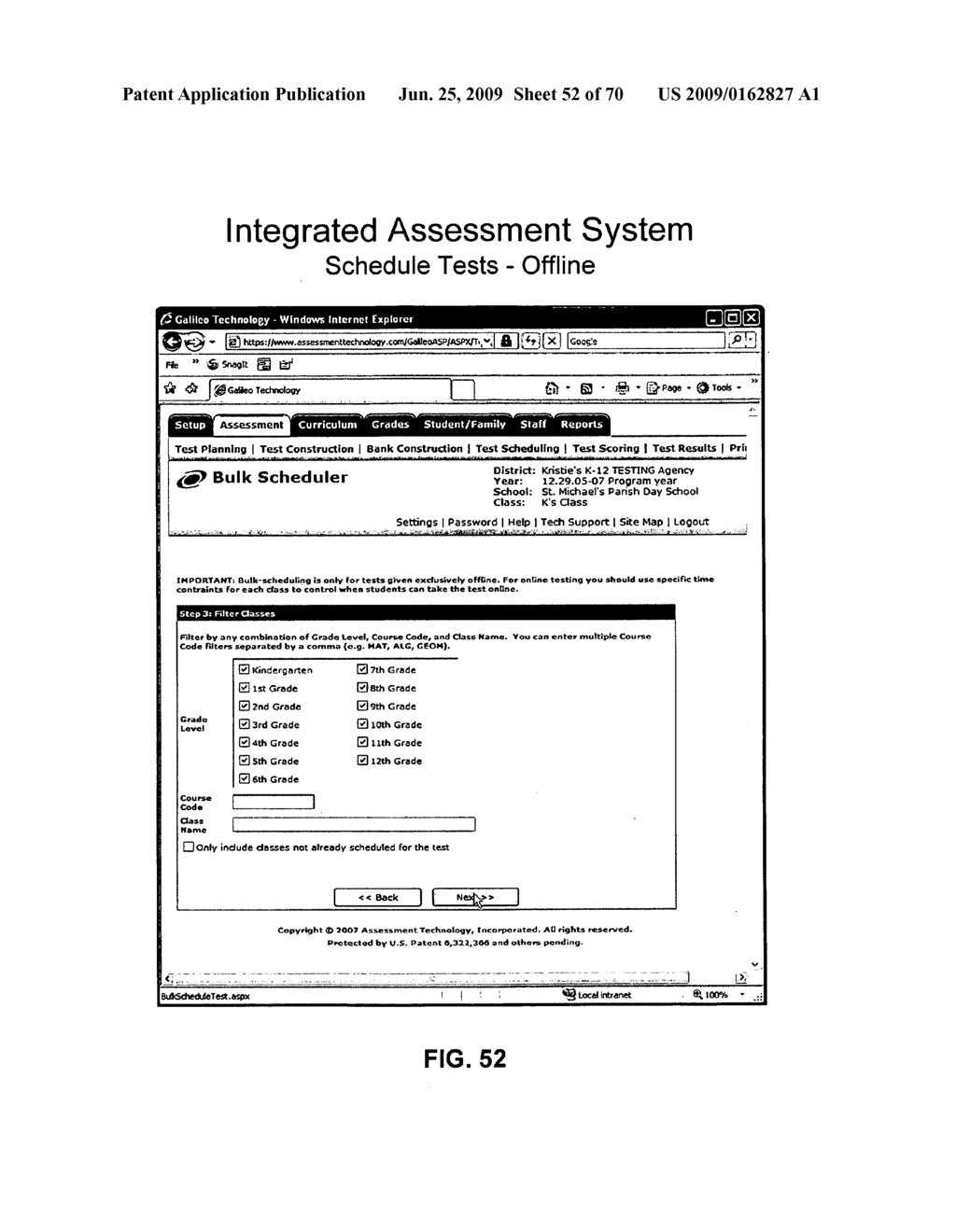 Integrated assessment system for standards-based assessments - diagram, schematic, and image 53