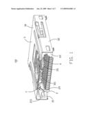 Electrical card connector with improved spring tab diagram and image