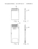 Electrical card connector with improved spring tab diagram and image