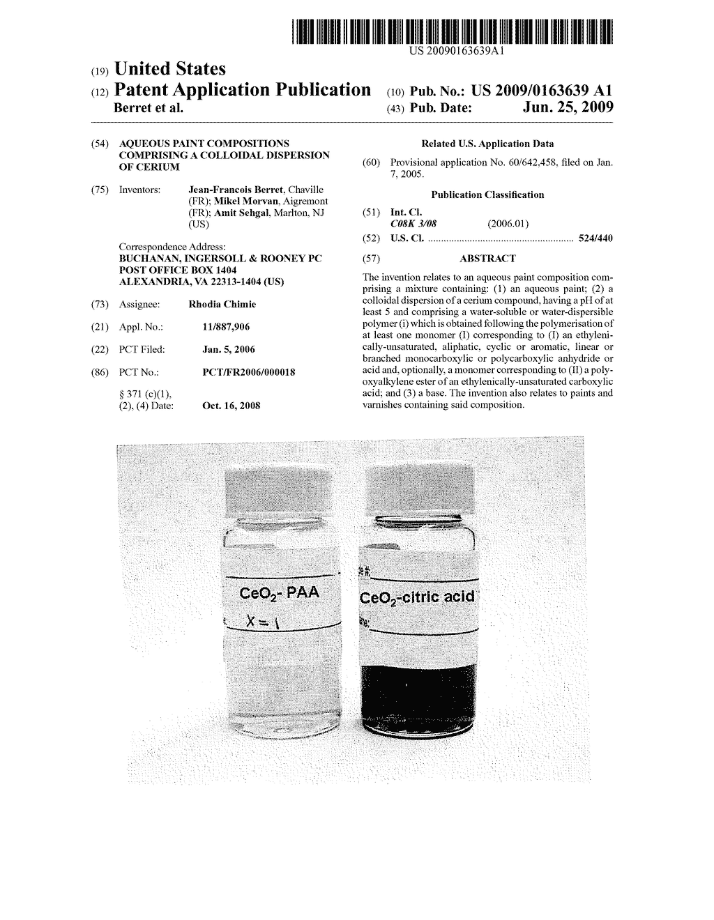 Aqueous Paint Compositions Comprising a Colloidal Dispersion of Cerium - diagram, schematic, and image 01