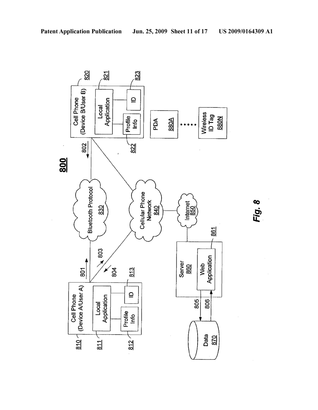 SYSTEM AND METHOD FOR WIRELESS COMMUNICATION BETWEEN PREVIOUSLY KNOWN AND UNKNOWN USERS - diagram, schematic, and image 12