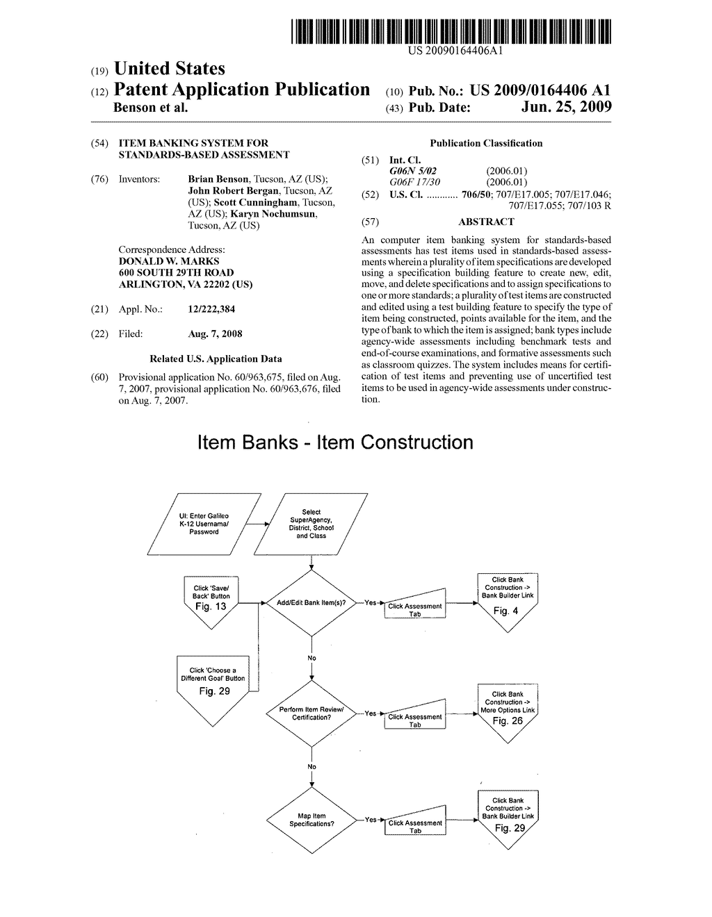 Item banking system for standards-based assessment - diagram, schematic, and image 01