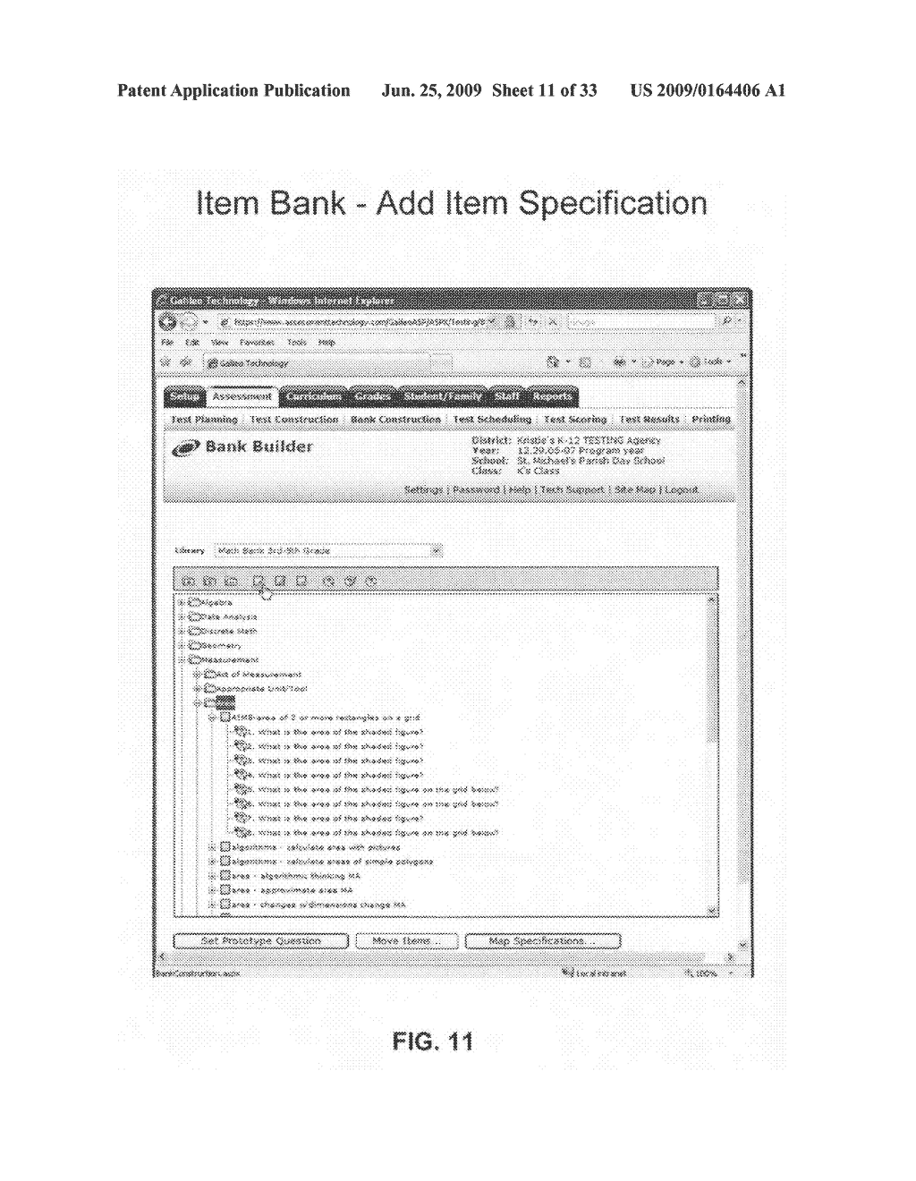 Item banking system for standards-based assessment - diagram, schematic, and image 12