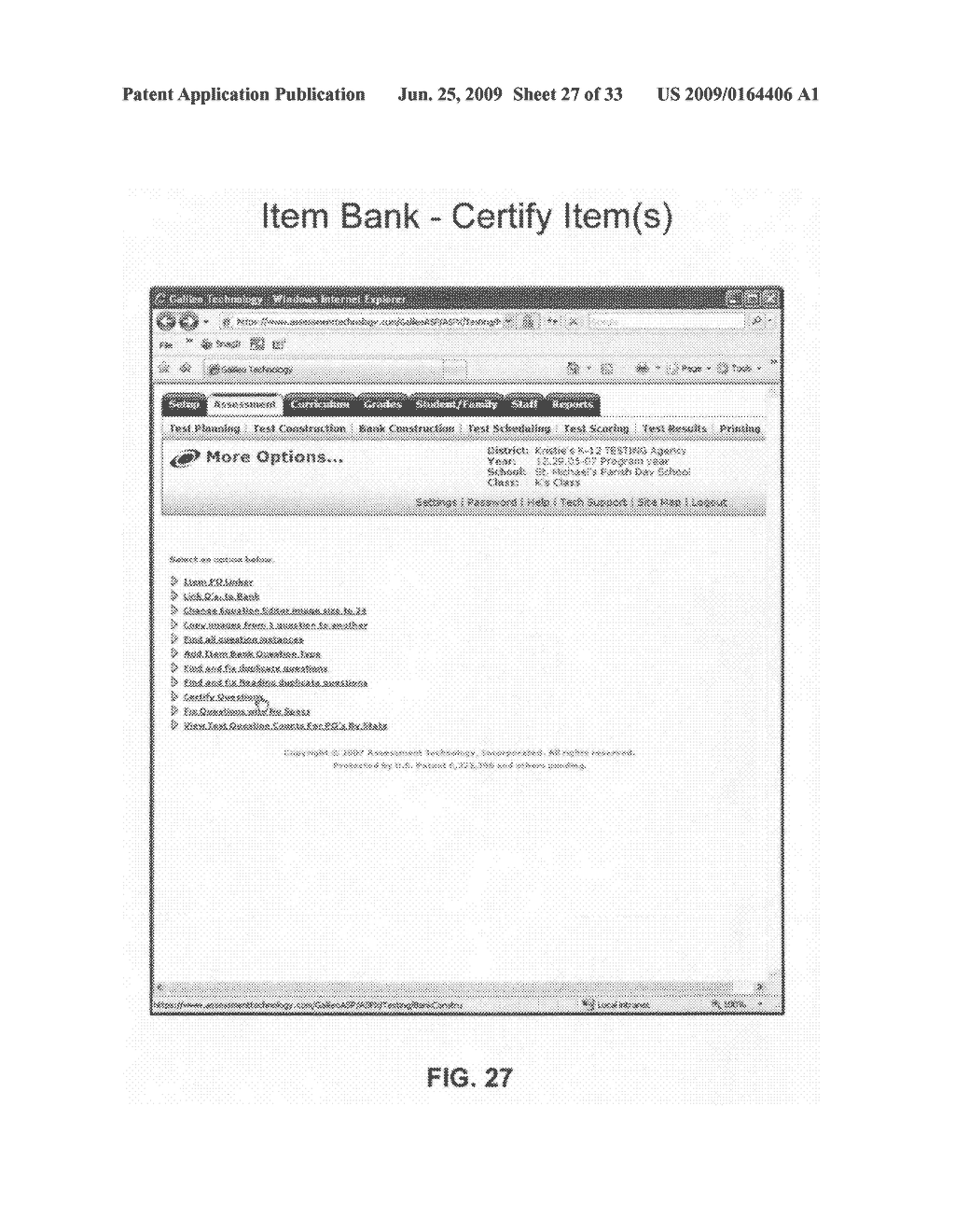 Item banking system for standards-based assessment - diagram, schematic, and image 28