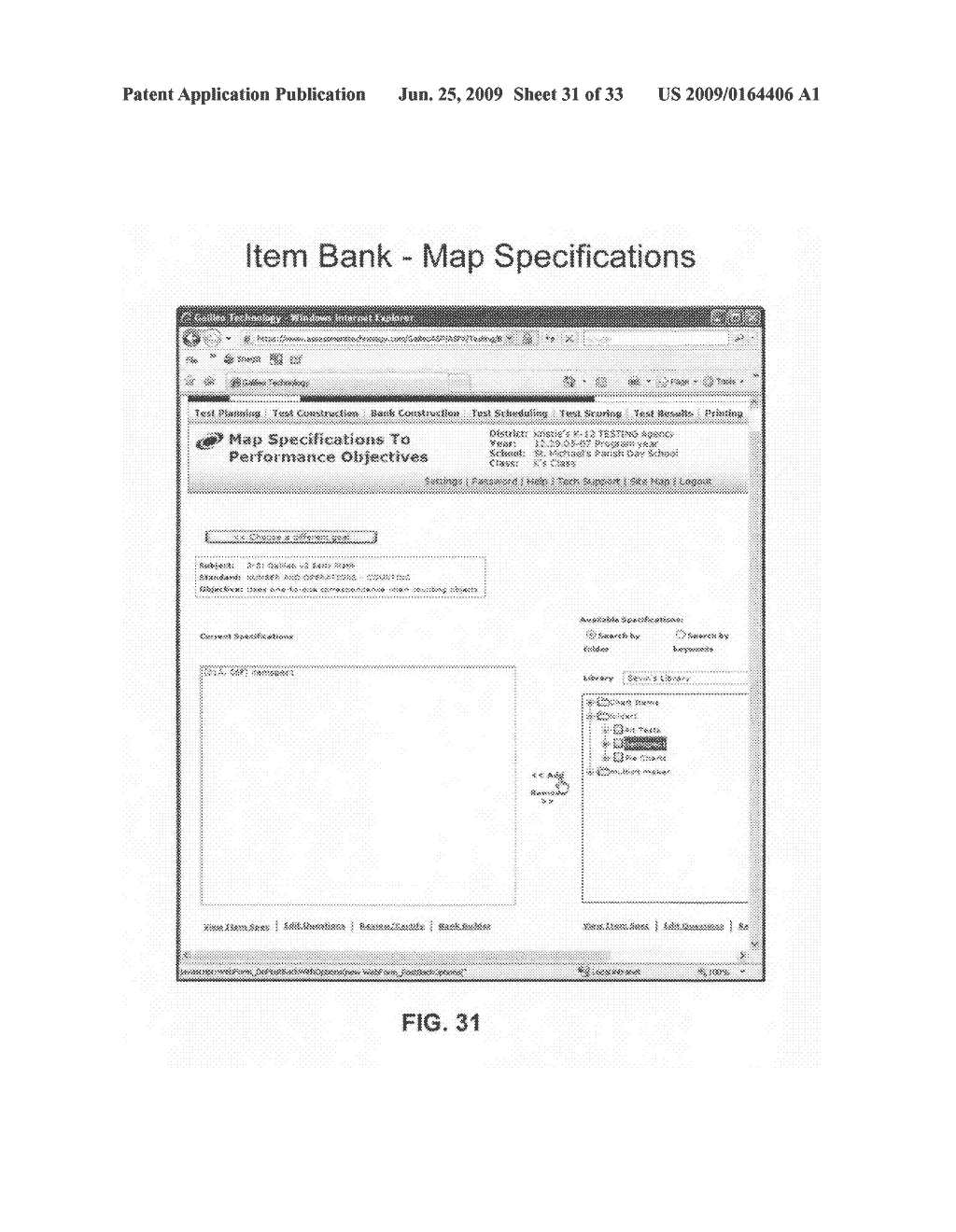 Item banking system for standards-based assessment - diagram, schematic, and image 32