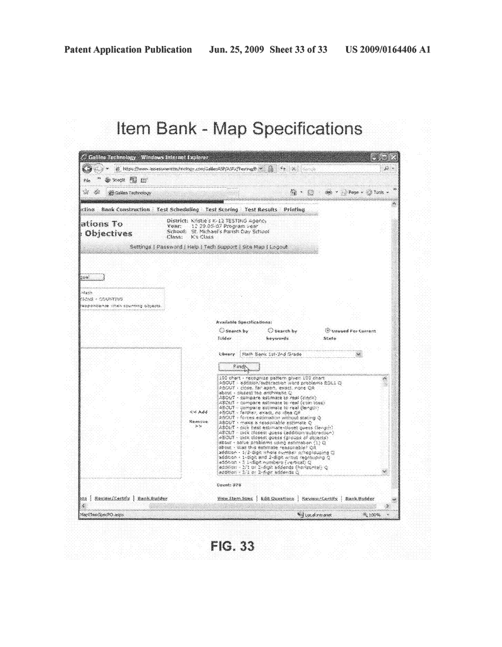 Item banking system for standards-based assessment - diagram, schematic, and image 34