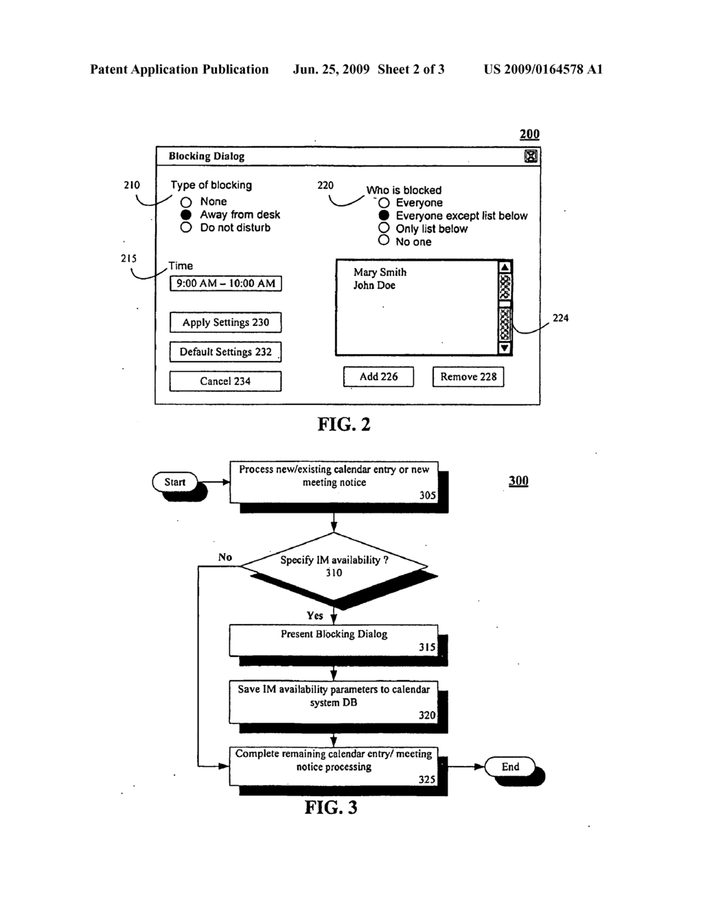 CONTROLLING INSTANT MESSAGING SETTINGS BASED ON CALENDAR APPLICATION ENTRIES - diagram, schematic, and image 03