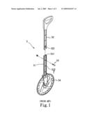 HANDLE FOR MEASURING WHEEL diagram and image