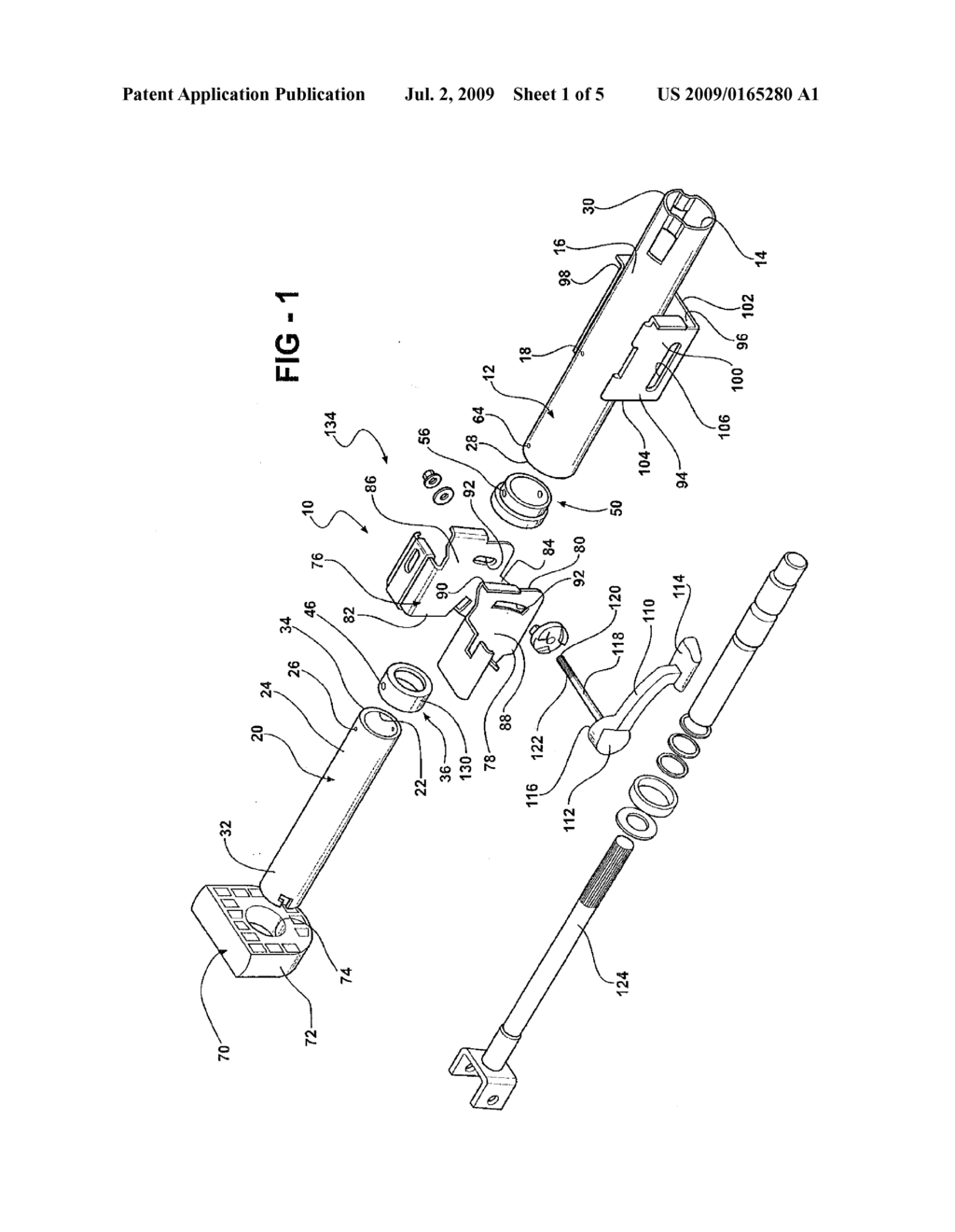 METHOD OF MAKING A TELESCOPING STEERING COLUMN ASSEMBLY CROSS REFERENCE TO RELATED APPLICATIONS - diagram, schematic, and image 02
